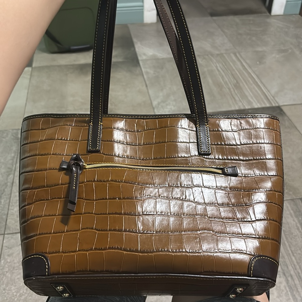 Dooney & Bourke Leather Tote Bag - Picture 6 of 15